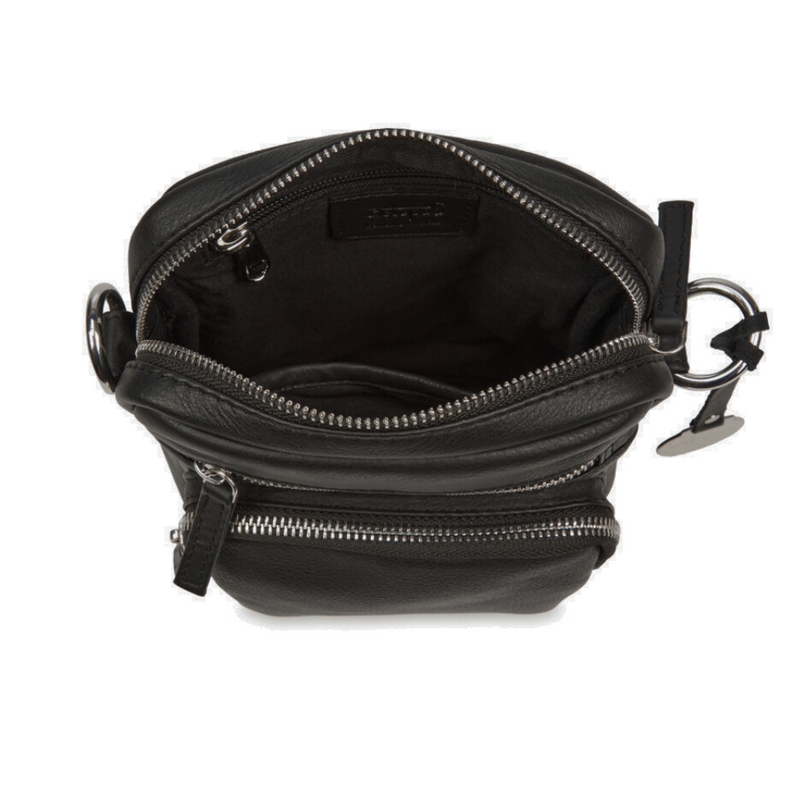 Style Orbit i sort. Perfekt unisex skulder- og crossbodytaske i smukt kvalitetslæder