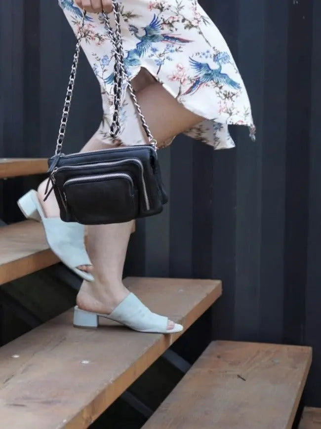 Style Holguin skulder- og crossbodytaske(kun ét stk. på lager). Super trendy taske med flotte iøjnefaldende lynlåse på fronten Octopus Denmark