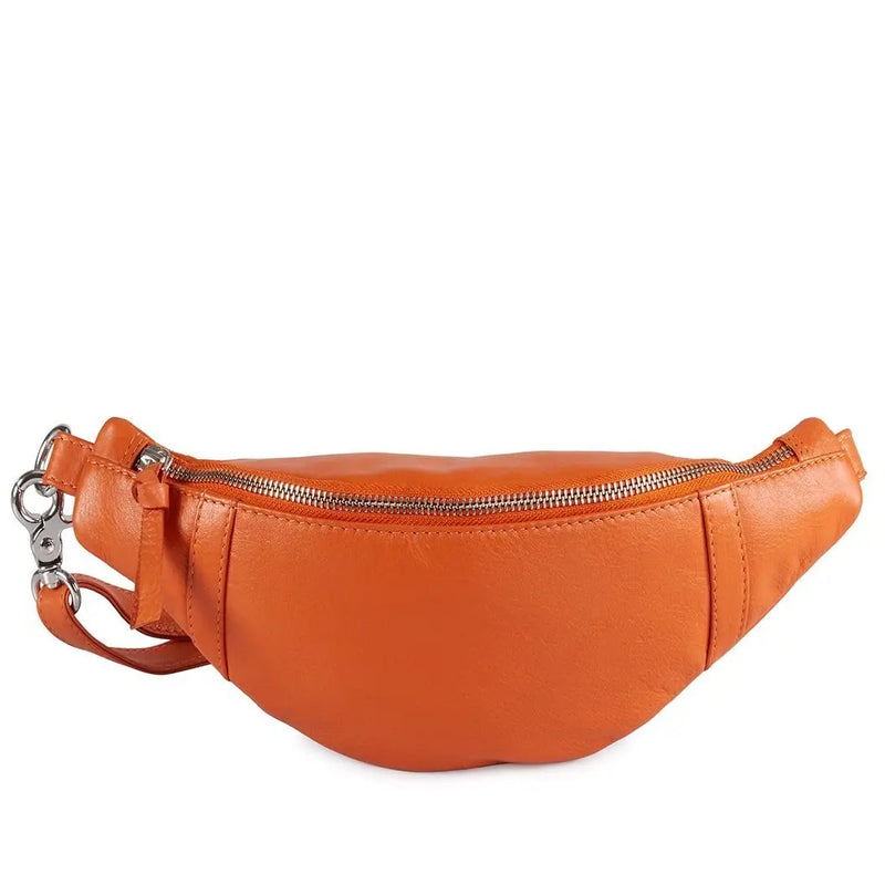 Style Ivory i orange. Mindre bumbag m. lynlås på front og bagside - Octopus Denmark (4354376237126)